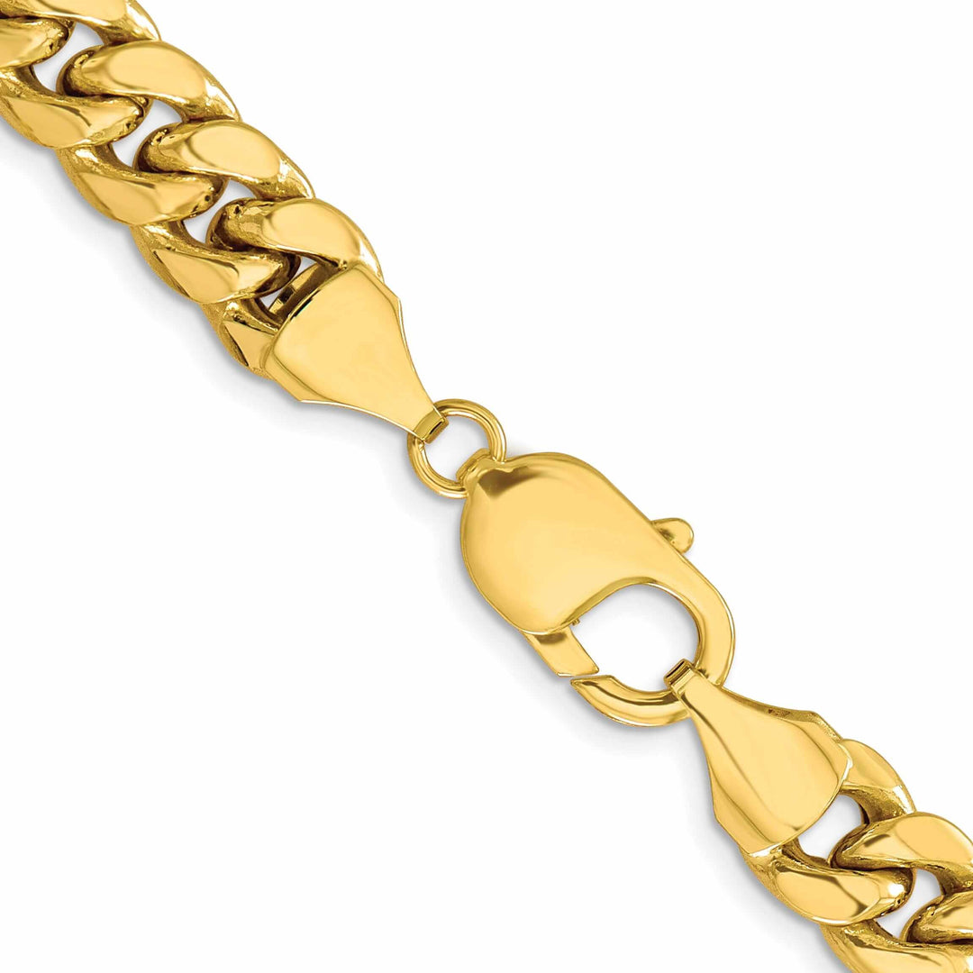 Lovely Rita's Chains 10k Yellow Gold Semi-Solid 9.3 mm Cuban Chain