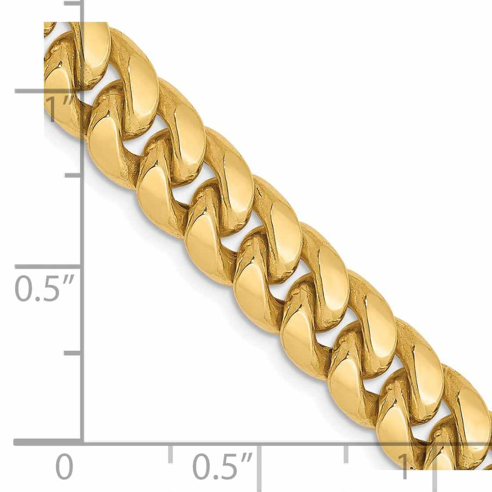 Lovely Rita's Chains 10k Yellow Gold Semi-Solid Miami Cuban Chain