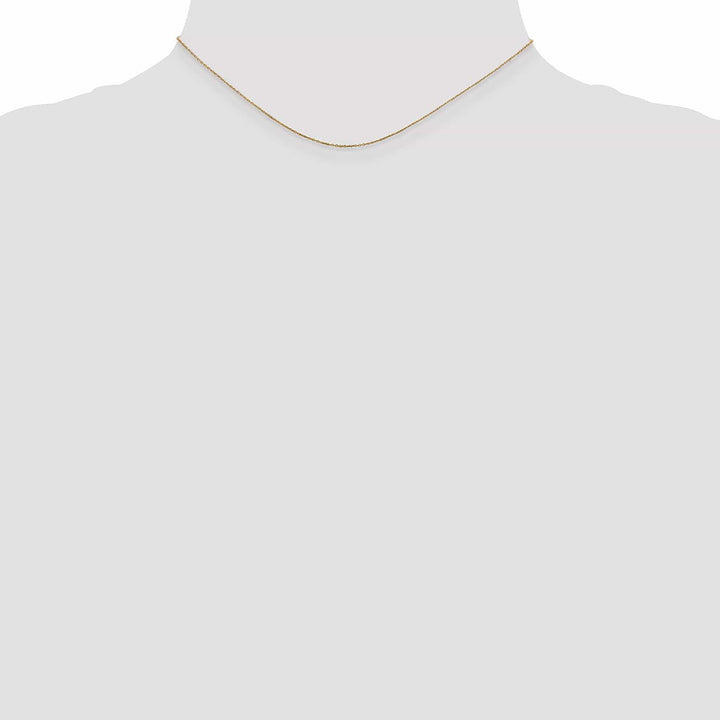 Lovely Rita's Chains 10k Yellow Gold Solid Diamond Cut Cable Chain .6MM