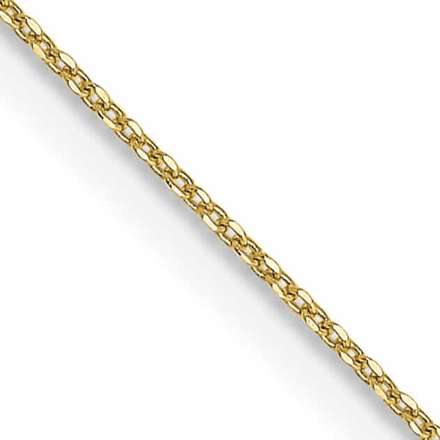 Lovely Rita's Chains 10k Yellow Gold Solid Diamond Cut Cable Chain .6MM