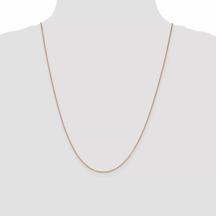 Lovely Rita's Chains 14k Rose Gold 0.70mm Solid Box Link Chain