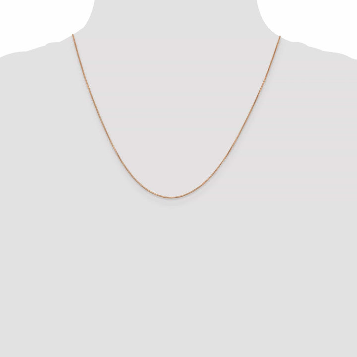Lovely Rita's Chains 14k Rose Gold 0.70mm Solid Box Link Chain