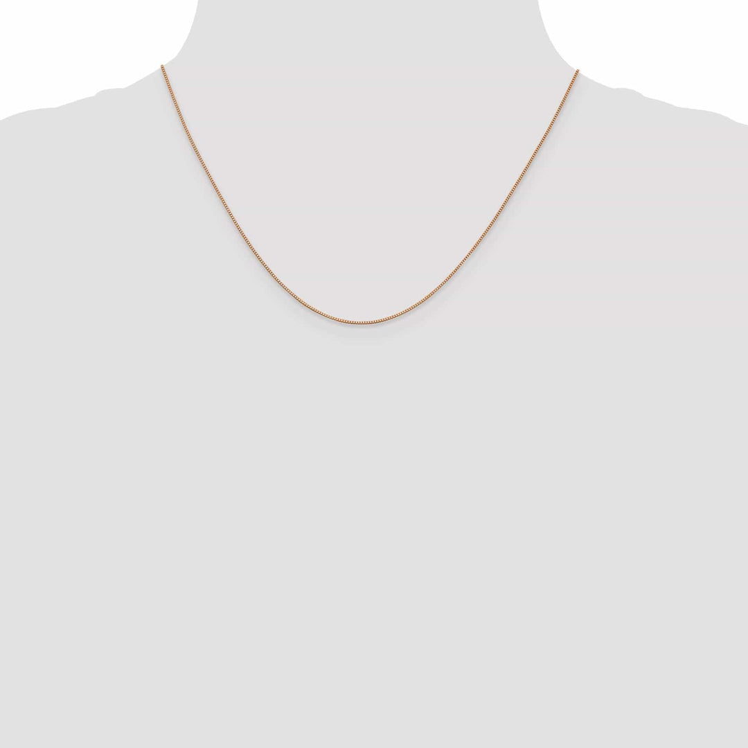 Lovely Rita's Chains 14k Rose Gold 0.70mm Solid Box Link Chain