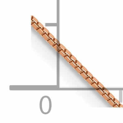 Lovely Rita's Chains 14k Rose Gold 0.70mm Solid Box Link Chain