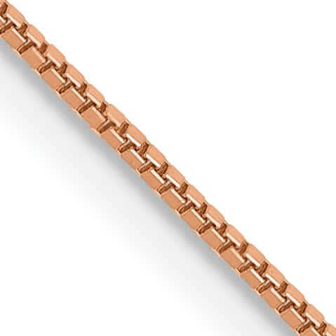 Lovely Rita's Chains 14k Rose Gold 0.70mm Solid Box Link Chain