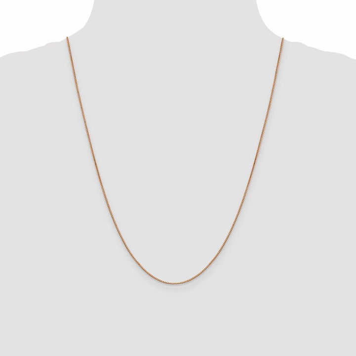 Lovely Rita's Chains 14k Rose Gold 0.80mm Solid Box Link Chain