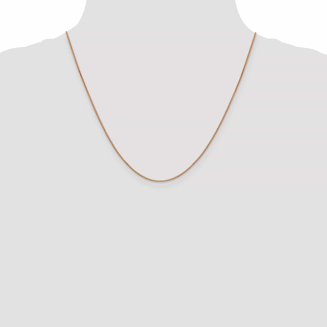 Lovely Rita's Chains 14k Rose Gold 0.80mm Solid Box Link Chain