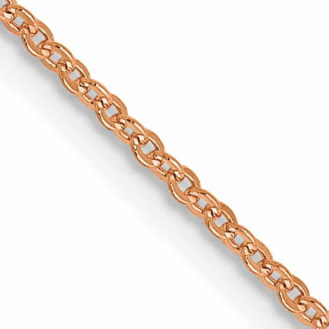 Lovely Rita's Chains 14K Rose Gold 1.1 mm Flat Cable Chain