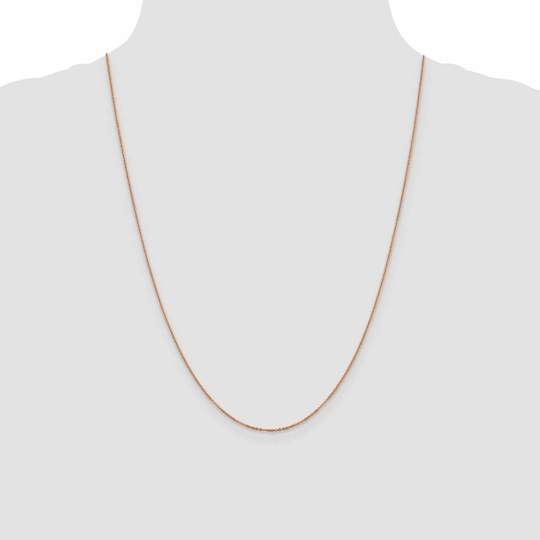 Lovely Rita's Chains 14K Rose Gold 1.1 mm Flat Cable Chain