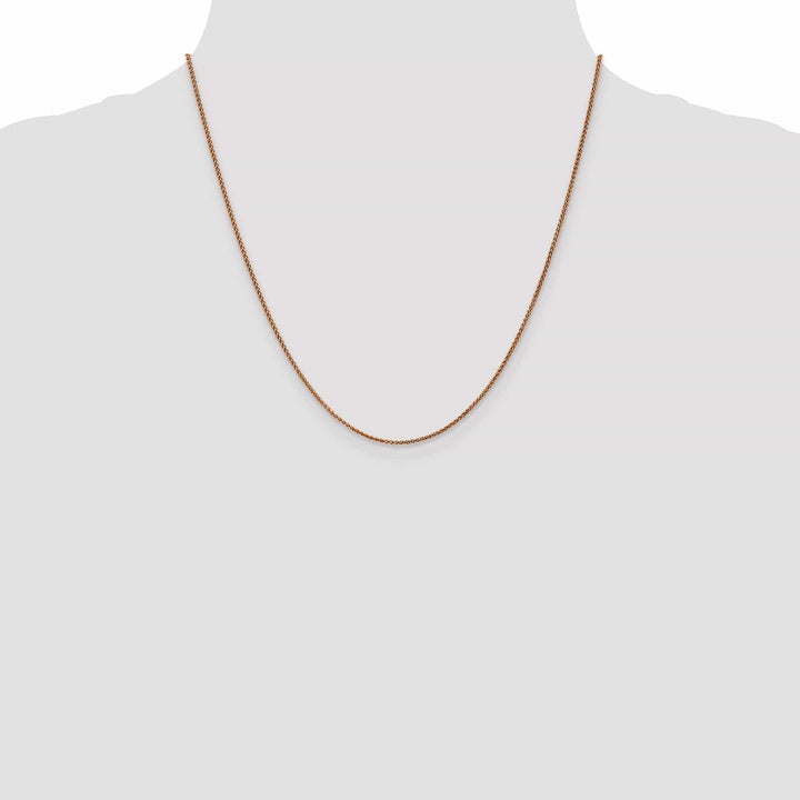 Lovely Rita's Chains 14K Rose Gold 1.2mm Spiga Wheat Chain