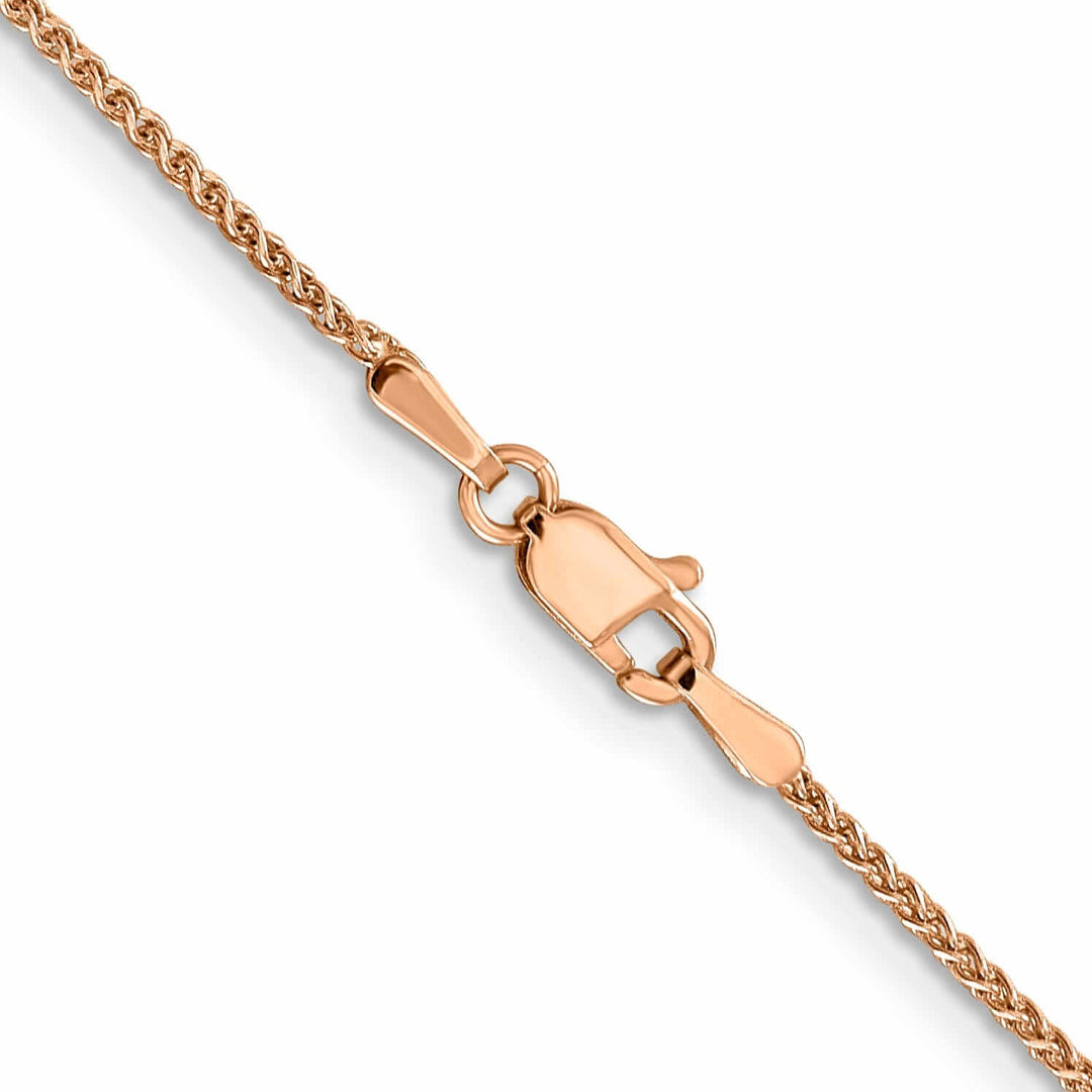 Lovely Rita's Chains 14K Rose Gold 1.2mm Spiga Wheat Chain