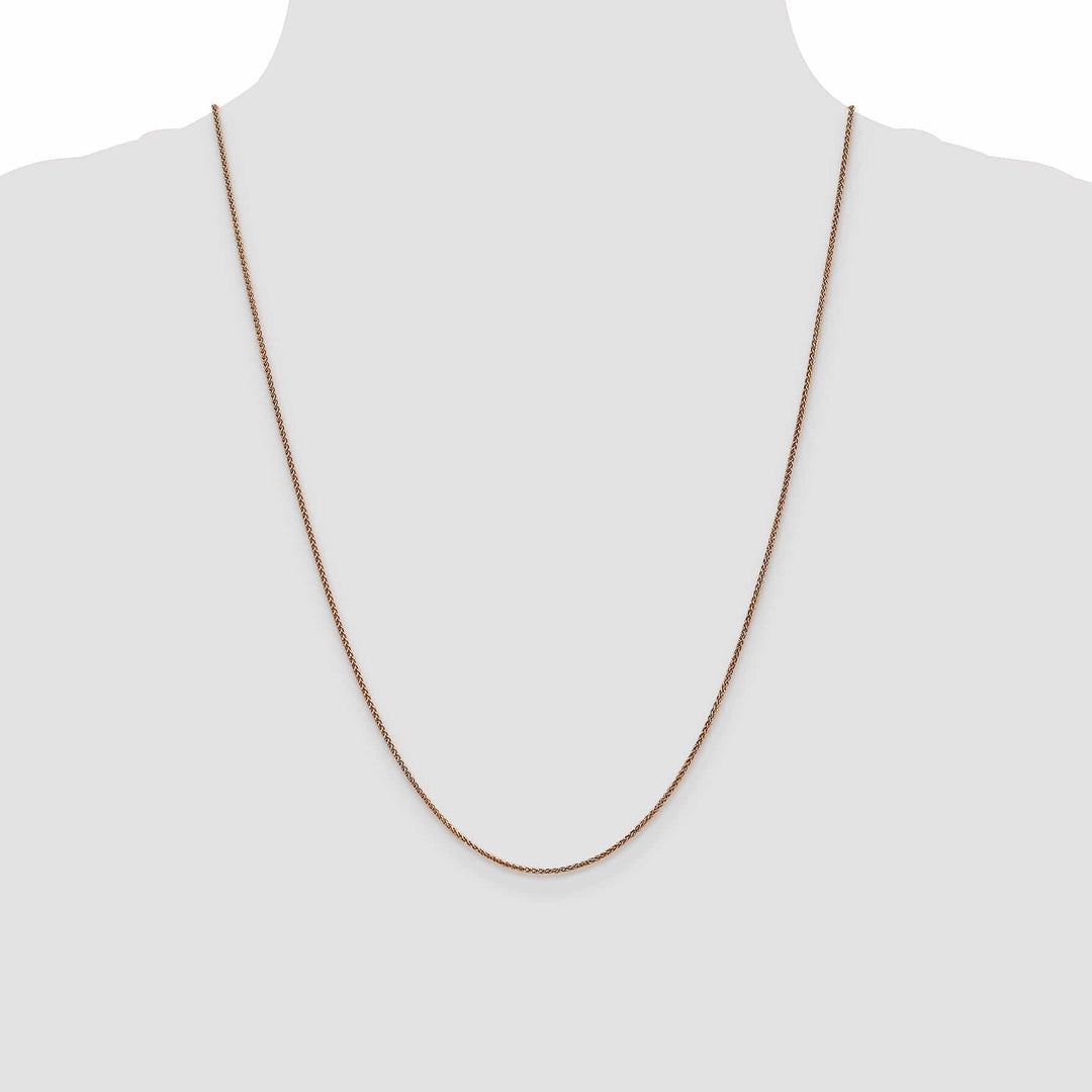 Lovely Rita's Chains 14K Rose Gold 1.2mm Spiga Wheat Chain