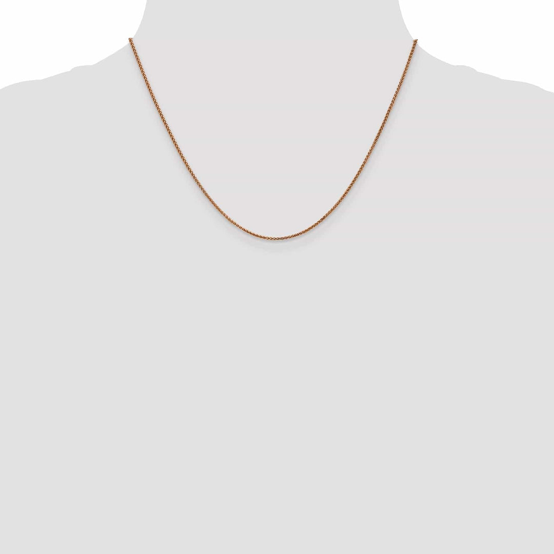 Lovely Rita's Chains 14K Rose Gold 1.2mm Spiga Wheat Chain