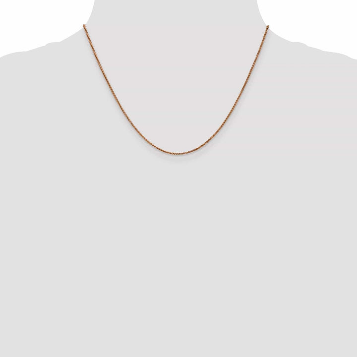 Lovely Rita's Chains 14K Rose Gold 1.2mm Spiga Wheat Chain