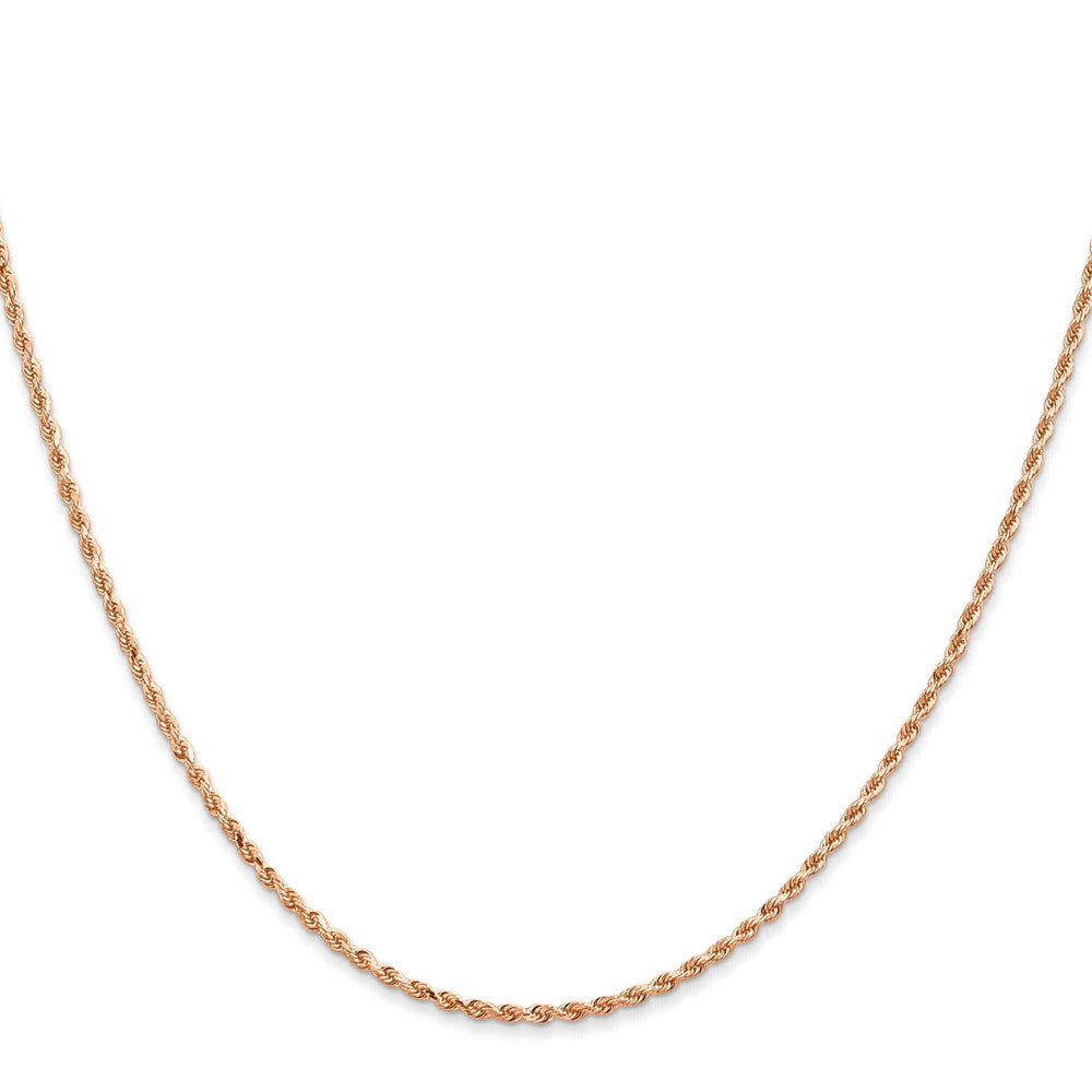 Lovely Rita's Chains 14k Rose Gold 1.5mm Diamond Cut Rope Chain