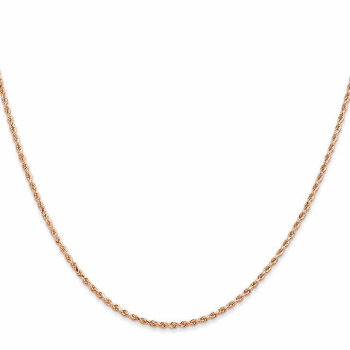 Lovely Rita's Chains 14k Rose Gold 1.5mm Diamond Cut Rope Chain