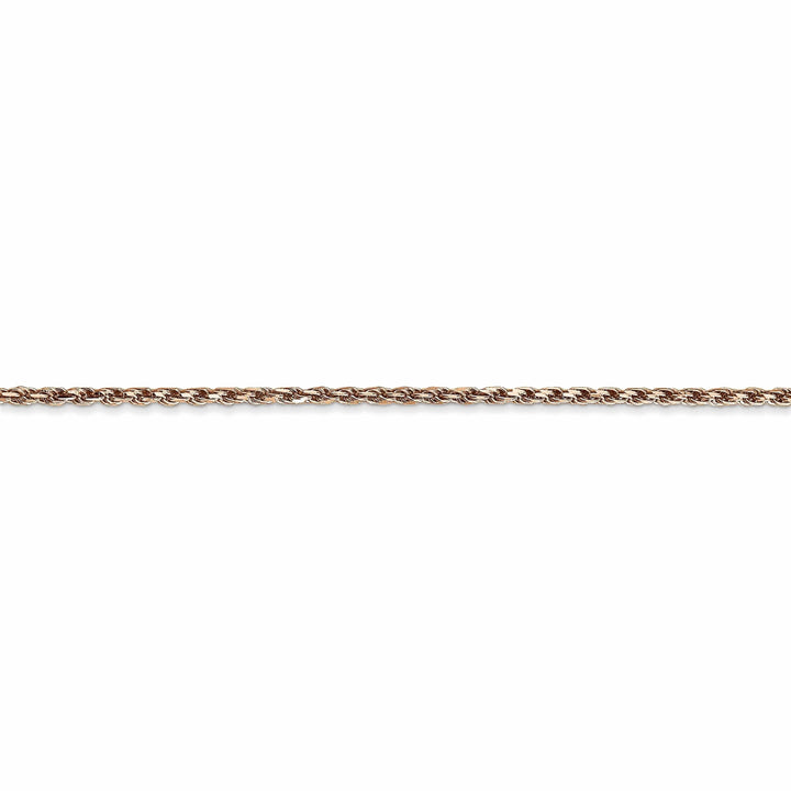 Lovely Rita's Chains 14k Rose Gold 1.8m Solid Diamond Cut Rope Chain