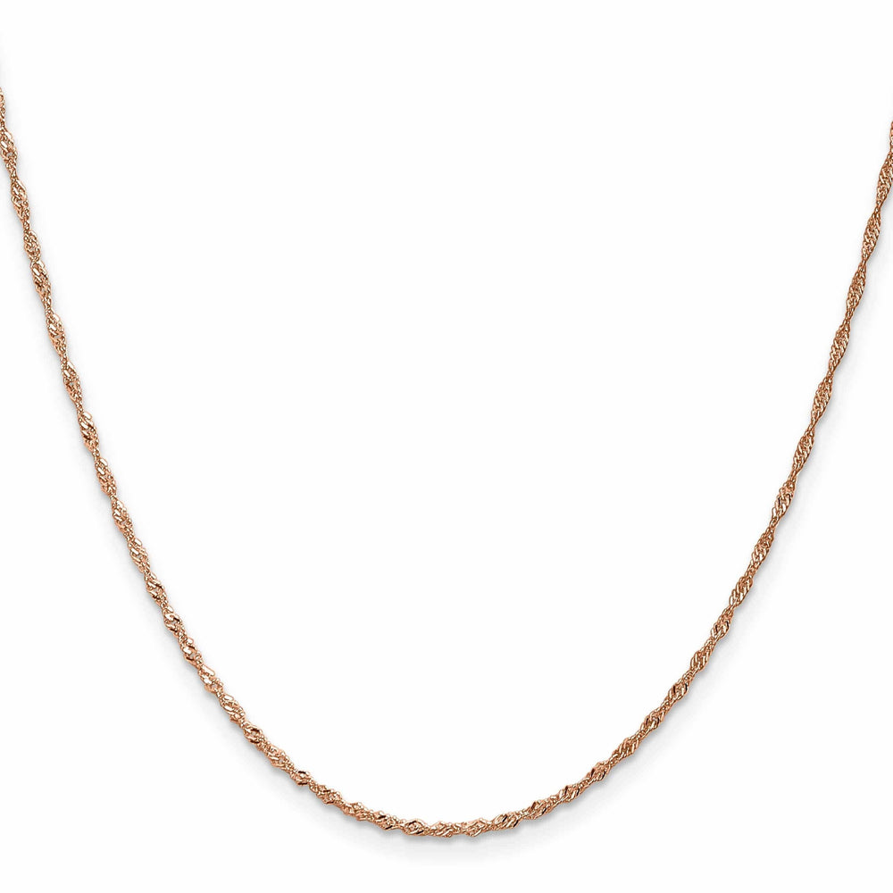 Lovely Rita's Chains 14K Rose Gold 1 mm Singapore Chain