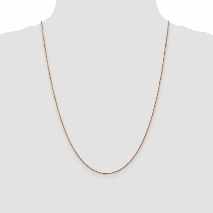 Lovely Rita's Chains 14K Rose Gold 1mm Spiga Wheat Chain