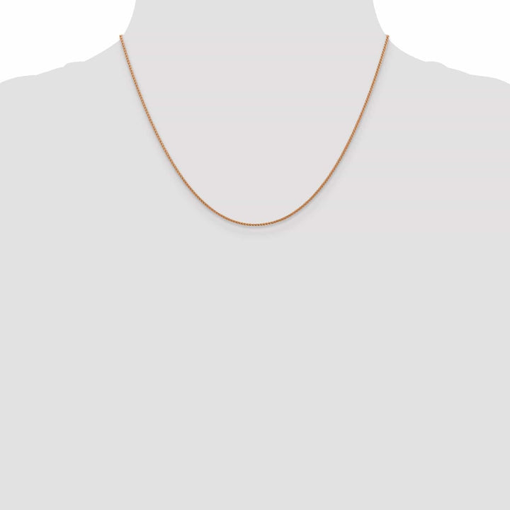 Lovely Rita's Chains 14K Rose Gold 1mm Spiga Wheat Chain