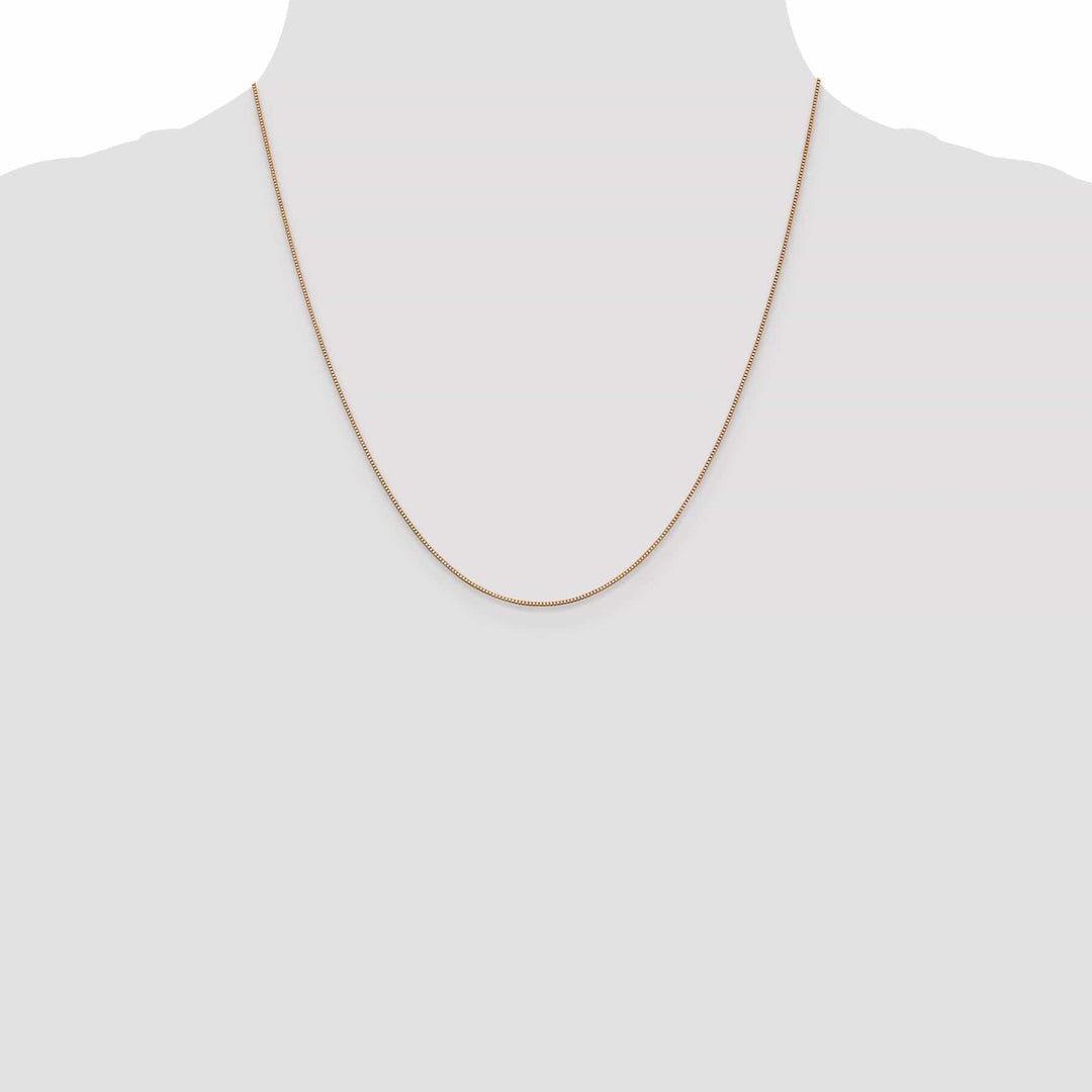 Lovely Rita's Chains 14K Rose Gold .7 mm Thickness 20-Inch Box Chain