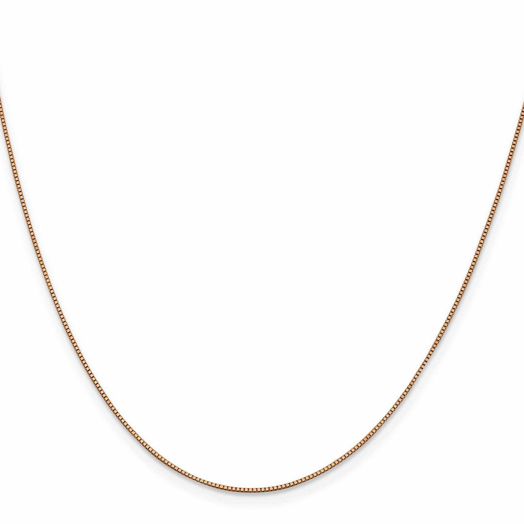 Lovely Rita's Chains 14K Rose Gold .7 mm Thickness 20-Inch Box Chain