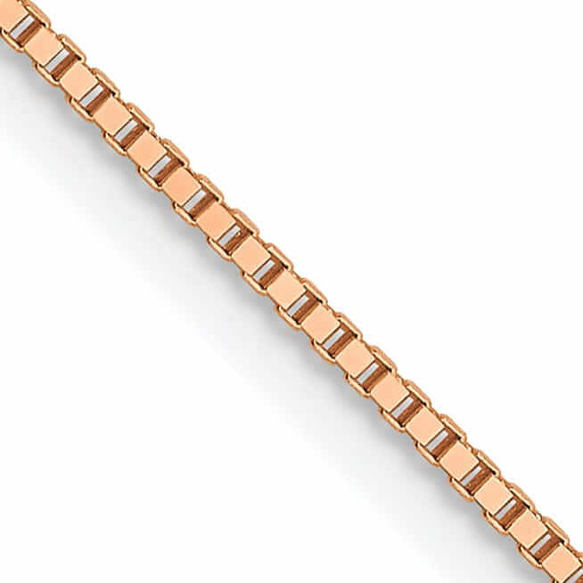 Lovely Rita's Chains 14K Rose Gold .7 mm Thickness 20-Inch Box Chain