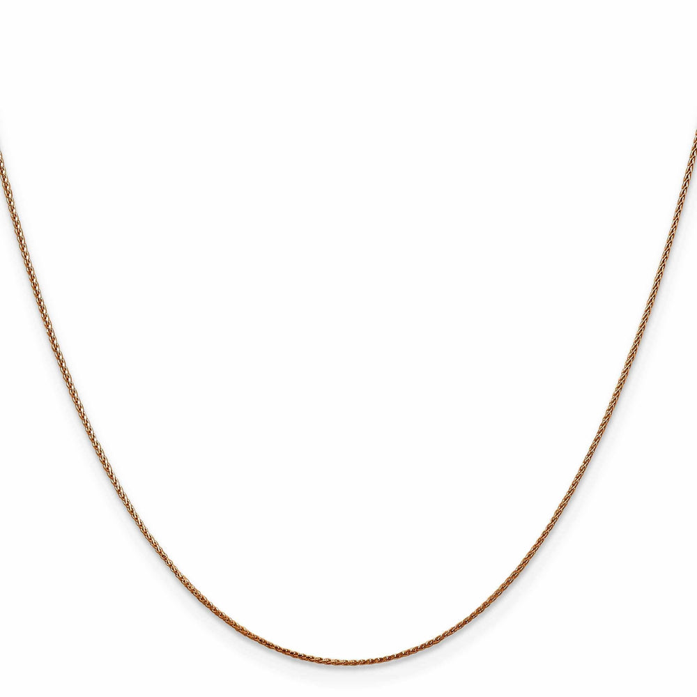 Lovely Rita's Chains 14k Rose Gold .8mm Baby Spiga Wheat Chain