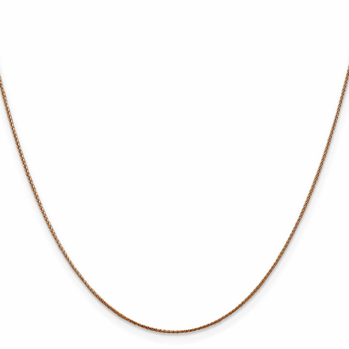Lovely Rita's Chains 14k Rose Gold .8mm Baby Spiga Wheat Chain