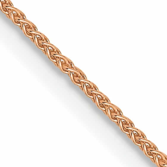 Lovely Rita's Chains 14k Rose Gold .8mm Baby Spiga Wheat Chain