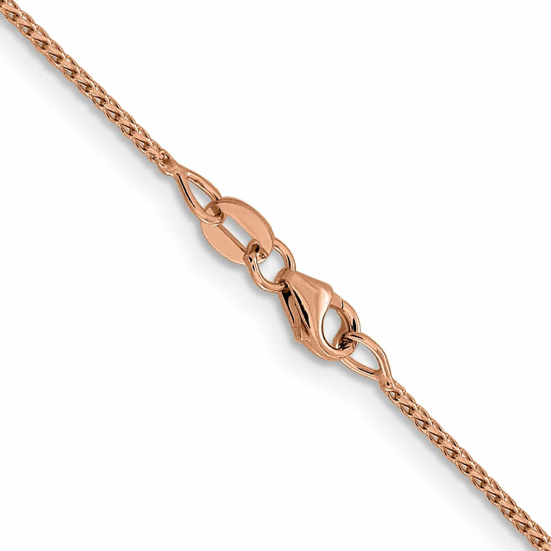 Lovely Rita's Chains 14K Rose Gold .95 mm D.C Open Franco Chain