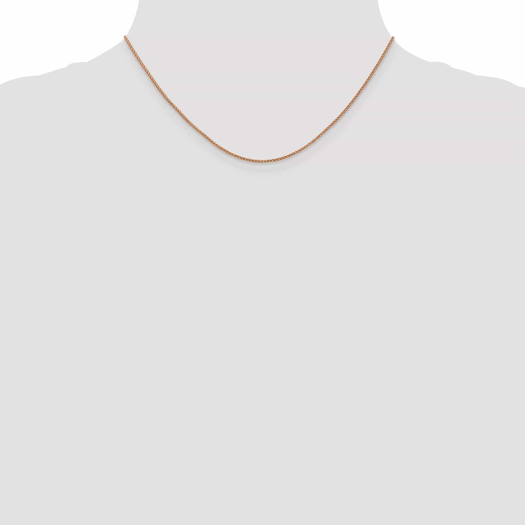 Lovely Rita's Chains 14K Rose Gold .95 mm D.C Open Franco Chain