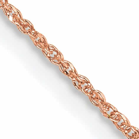 Lovely Rita's Chains 14K Rose Gold Polished 0.70mm Solid Ropa Chain