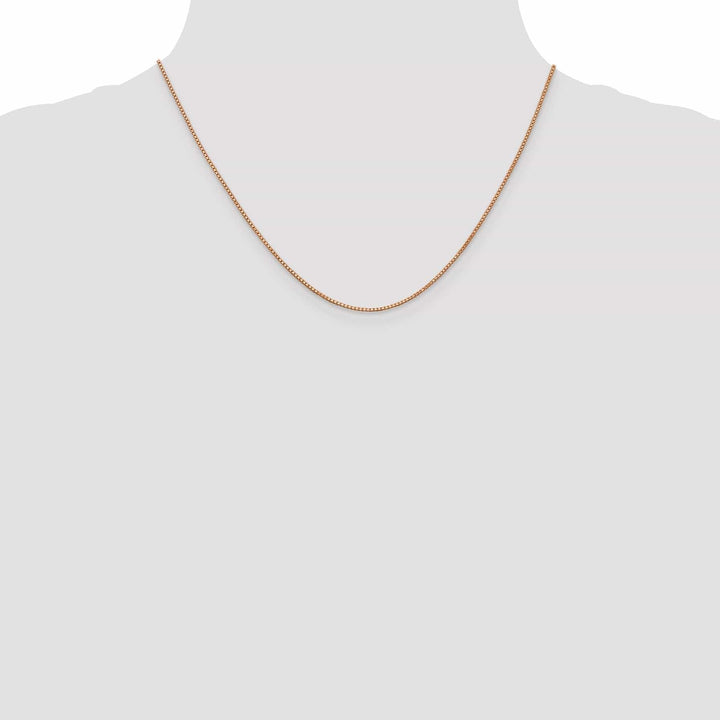 Lovely Rita's Chains 14k Rose Gold Polished 1.00mm Box Link Chain