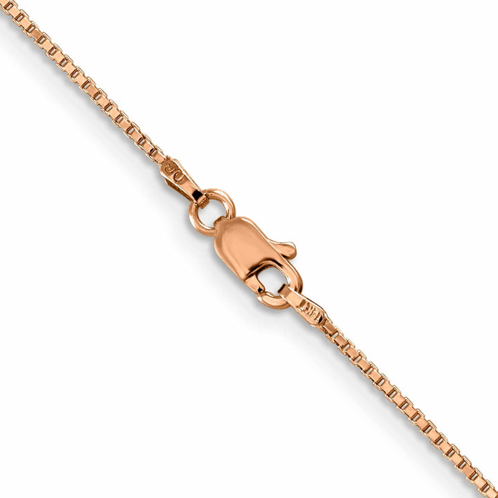 Lovely Rita's Chains 14k Rose Gold Polished 1.00mm Box Link Chain