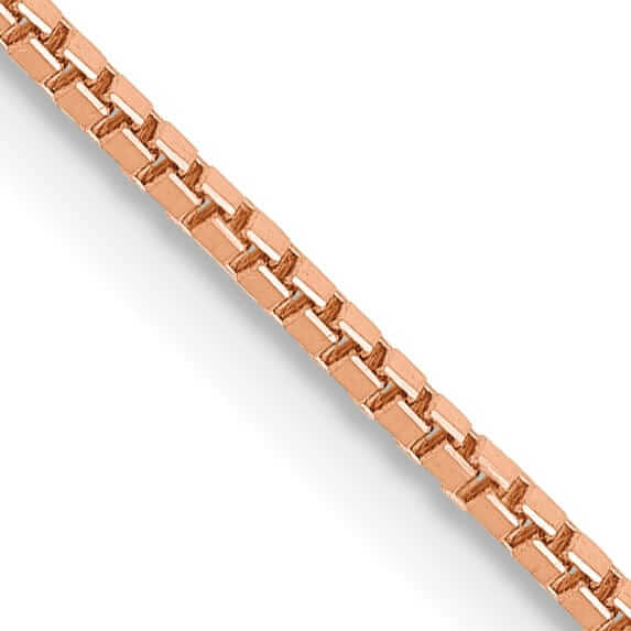 Lovely Rita's Chains 14k Rose Gold Polished 1.00mm Box Link Chain