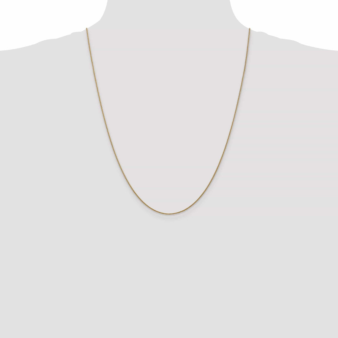 Lovely Rita's Chains 14k Rose Gold Polished 1.00mm D.C Spiga Chain