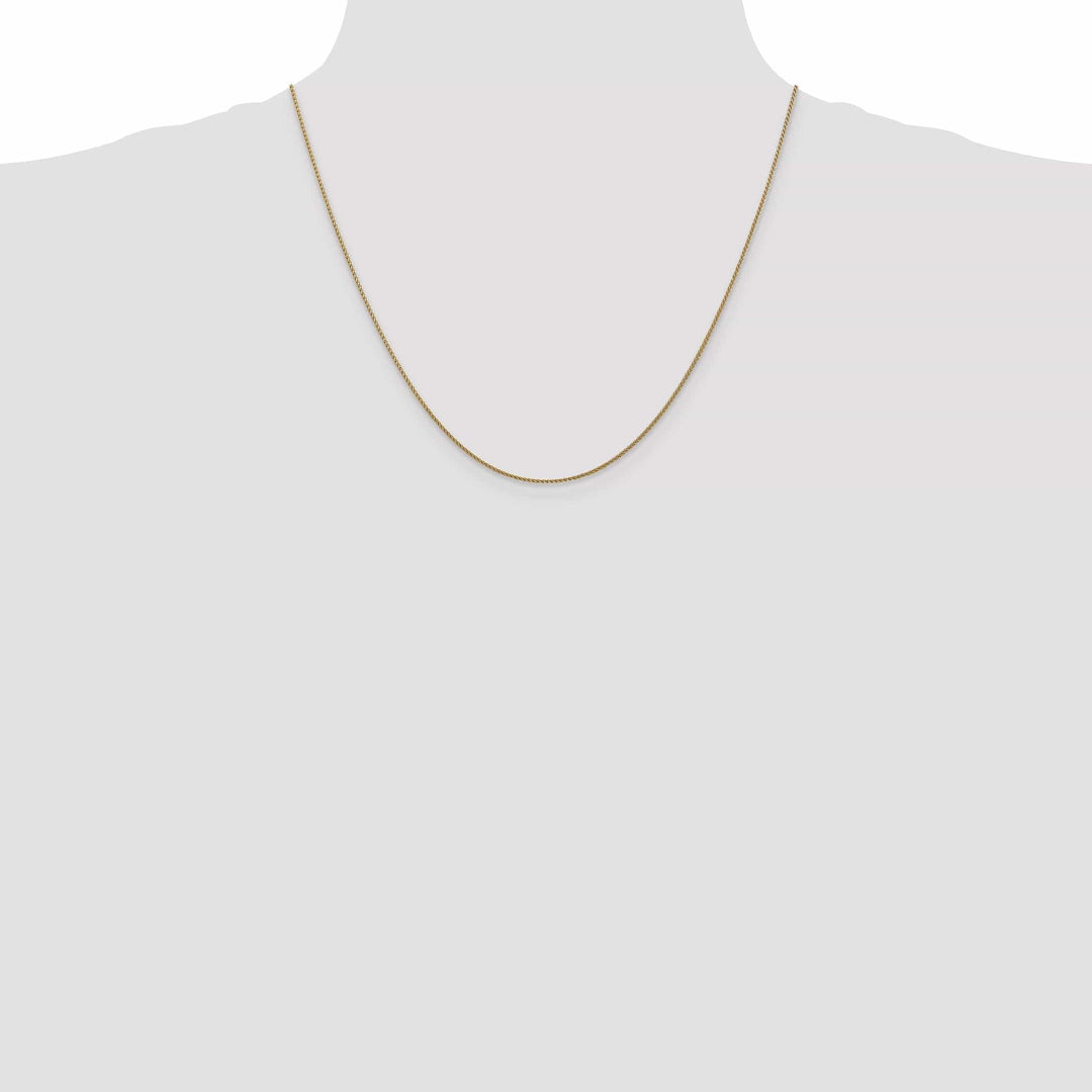 Lovely Rita's Chains 14k Rose Gold Polished 1.00mm D.C Spiga Chain