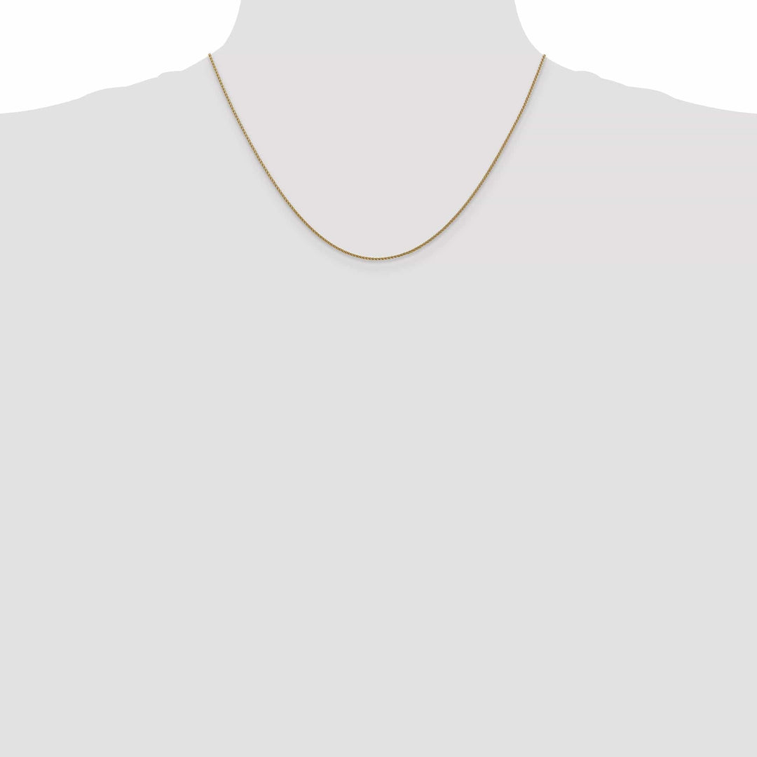 Lovely Rita's Chains 14k Rose Gold Polished 1.00mm D.C Spiga Chain