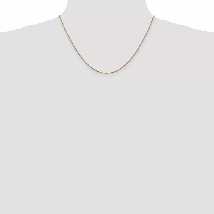 Lovely Rita's Chains 14k Rose Gold Polished 1.00mm D.C Spiga Chain