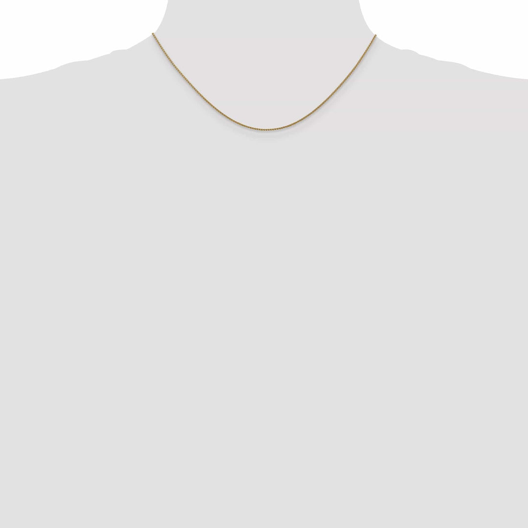 Lovely Rita's Chains 14k Rose Gold Polished 1.00mm D.C Spiga Chain