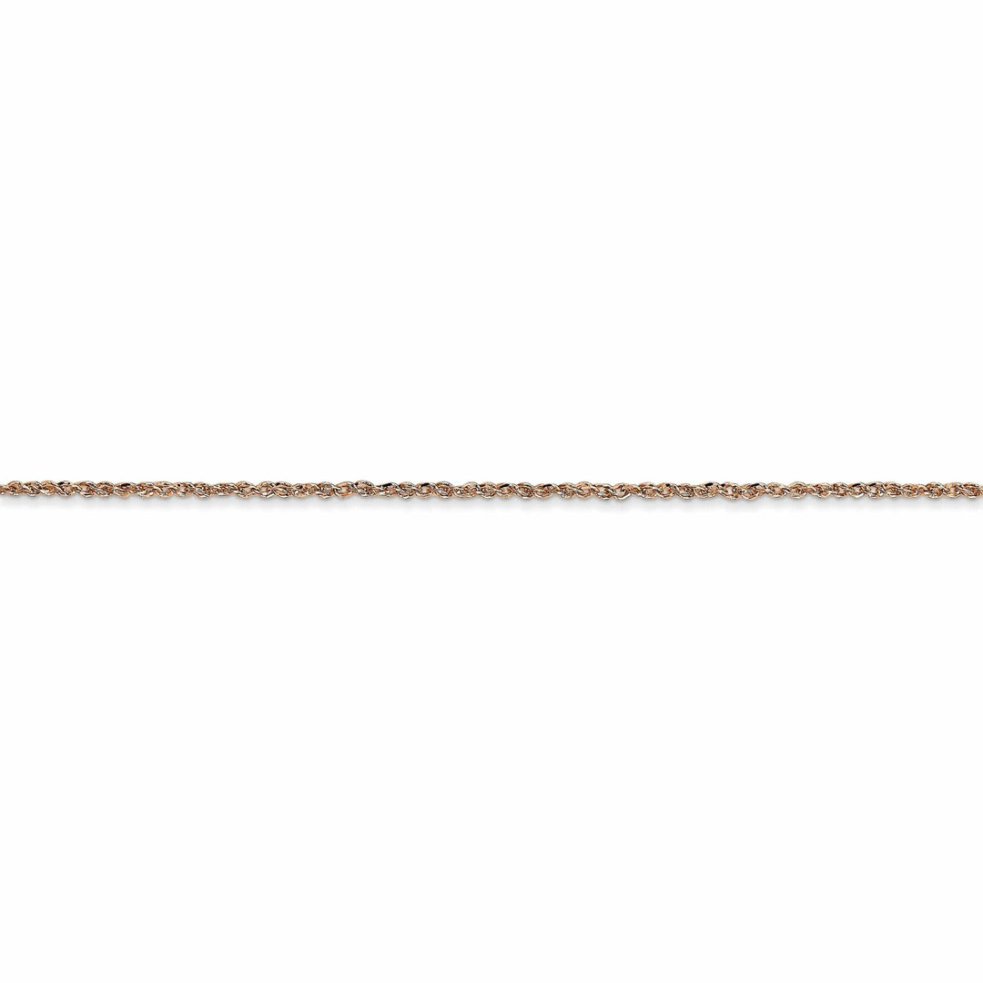 Lovely Rita's Chains 14K Rose Gold Polished 1.10mm Solid Ropa Chain