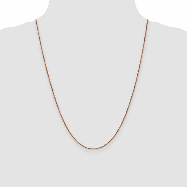 Lovely Rita's Chains 14k Rose Gold Polished 1.20mm D.C Spiga Chain