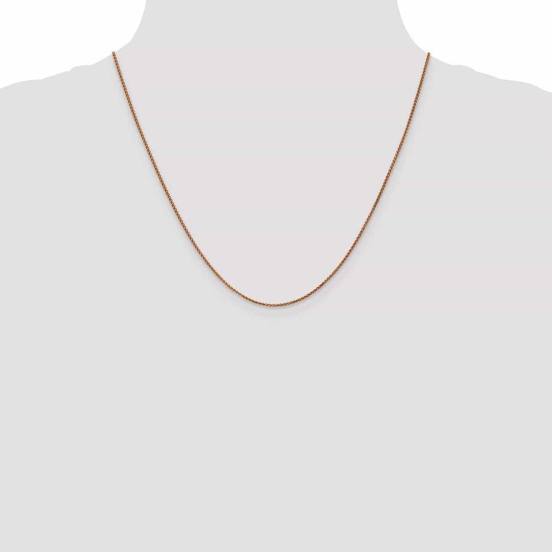 Lovely Rita's Chains 14k Rose Gold Polished 1.20mm D.C Spiga Chain