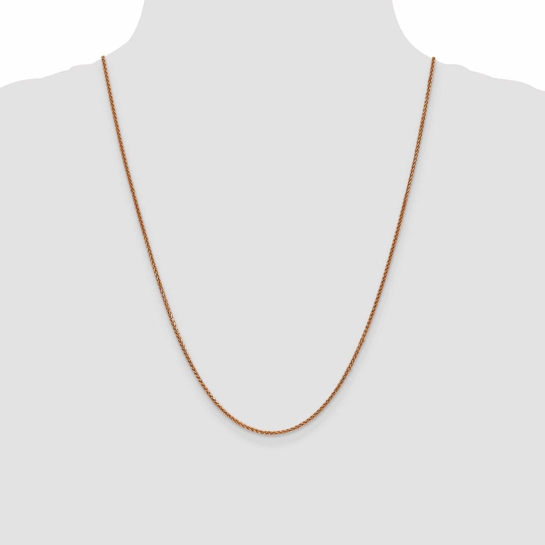 Lovely Rita's Chains 14k Rose Gold Polished 1.40mm D.C Spiga Chain