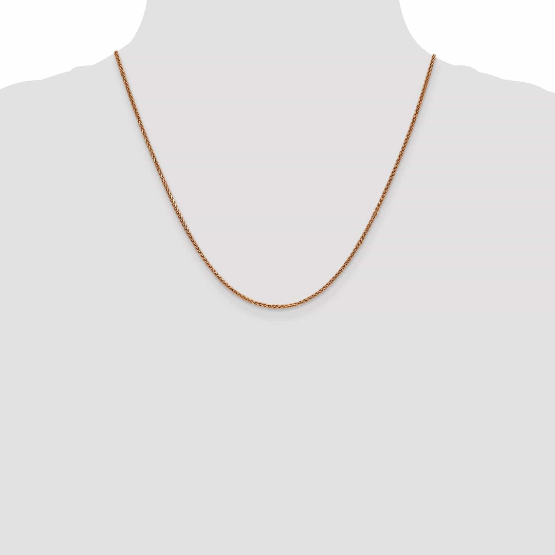 Lovely Rita's Chains 14k Rose Gold Polished 1.40mm D.C Spiga Chain