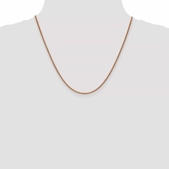 Lovely Rita's Chains 14k Rose Gold Polished 1.40mm D.C Spiga Chain