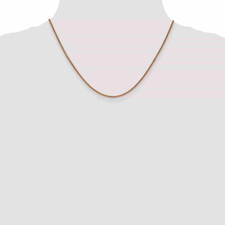 Lovely Rita's Chains 14k Rose Gold Polished 1.40mm D.C Spiga Chain
