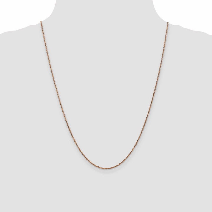 Lovely Rita's Chains 14K Rose Gold Polished 1.70mm Solid Ropa Chain