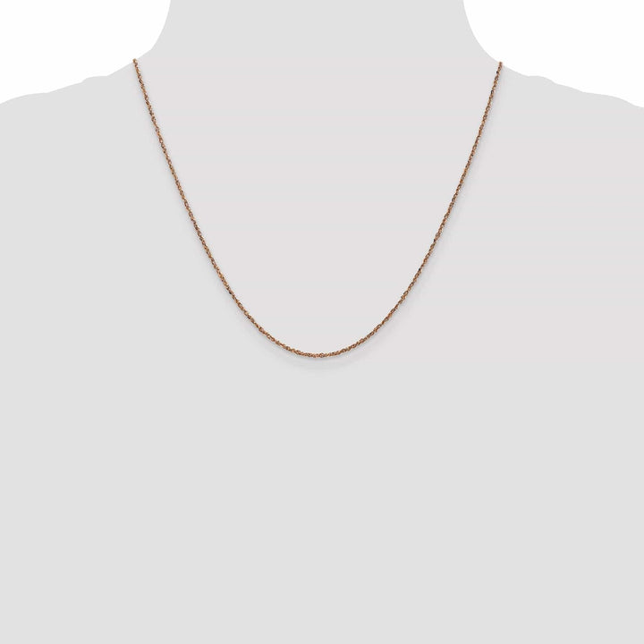 Lovely Rita's Chains 14K Rose Gold Polished 1.70mm Solid Ropa Chain